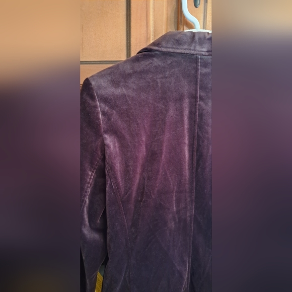 Ladies VTG Trench Crushed Velvet Blazar By Pursuits LTD. FULLY LINED SIZE 10 - Picture 11 of 14